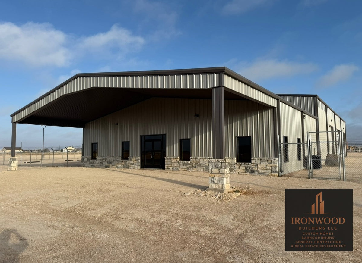 Meraz Investments commercial metal building office in Odessa TX